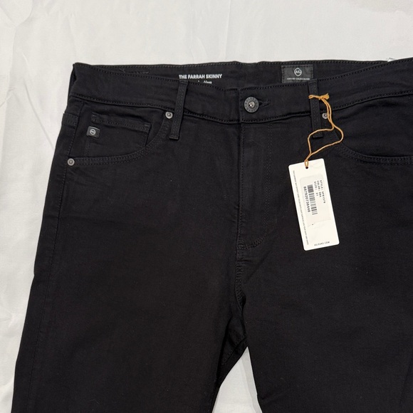 NWT AG Adriano Goldschmied The Farrah Skinny Jeans—Black 31R - Picture 2 of 14